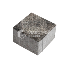 Тротуарная плитка Квадрат 100х100х60, агат коричневый с гранитной крошкой