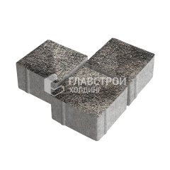 Тротуарная плитка Квадрат 100х100х60, агат коричневый с гранитной крошкой