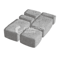 Тротуарная плитка Классико, серо-белый, 4 см