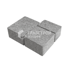 Тротуарная плитка Ностальгия, серо-белый с гранитной крошкой, 4 см