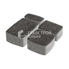 Тротуарная плитка Классико, джафар черный, 6 см