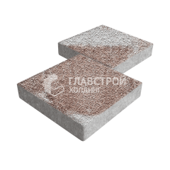 Тротуарная плитка Квадрат 500х500х70, хаски с гранитной крошкой