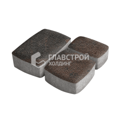 Тротуарная плитка Классика 3 камня, конго на камне, 6 см