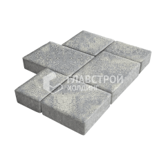 Тротуарная плитка Новый город, аква, 8 см