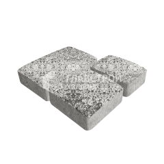 Тротуарная плитка Брук, аляска белая, 4 см