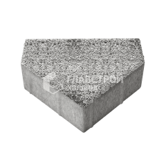 Тротуарная плитка Тиара, аляска белая с гранитной крошкой, 6 см