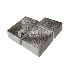 Тротуарная плитка Лэндхаус, агат коричневый на камне, 4 см