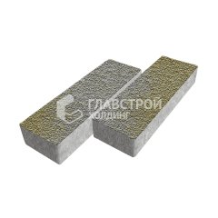 Тротуарная плитка 300х100х60, меланж с мраморной крошкой