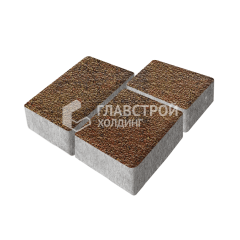 Тротуарная плитка Лэндхаус, джафар оранжевый с гранитной крошкой, 6 см