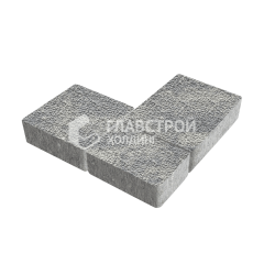 Тротуарная плитка Новый город, аква с гранитной крошкой, 8 см