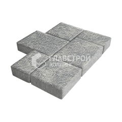 Тротуарная плитка Новый город, аква с гранитной крошкой, 8 см