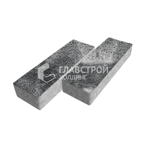 Тротуарная плитка 300х100х60, черно-белая с гранитной крошкой