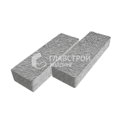 Тротуарная плитка 300х100х60, серо-белый с мраморной крошкой