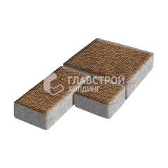 Тротуарная плитка Рубико, листопад с мраморной крошкой, 4 см