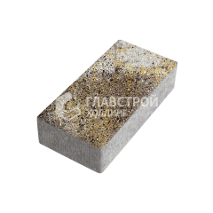 Тротуарная плитка 200х100х80, агат желтый