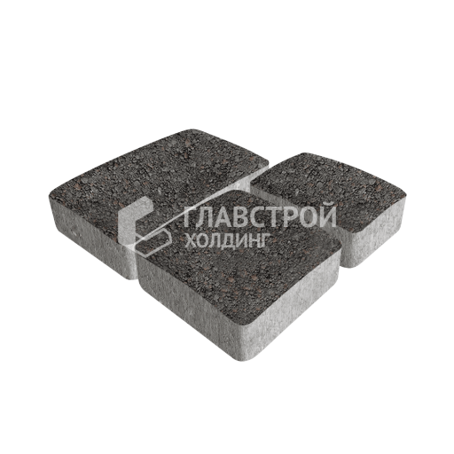 Тротуарная плитка Брук, джафар черный, 4 см