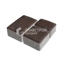 Тротуарная плитка Старый город, клинкер на камне, 4 см