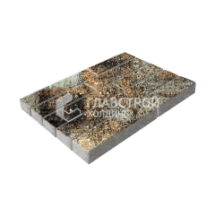 Тротуарная плитка Лукано, агат кофейный, 6 см