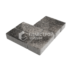 Тротуарная плитка 200х100х80, агат коричневый с мраморной крошкой