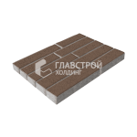 Тротуарная плитка «Лукано», коричневая, 6 см