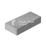 Тротуарная плитка Прямоугольник 30х60х6 см, серо-белая на камне