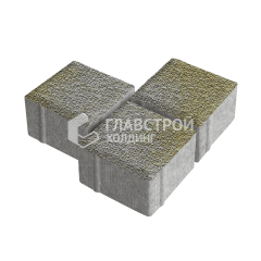 Тротуарная плитка Квадрат 100х100х40, меланж с мраморной крошкой