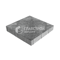 Тротуарная плитка Квадрат 300х300х60, антрацит с гранитной крошкой