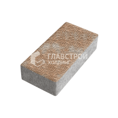 Тротуарная плитка Брусчатка, сансет с мраморной крошкой, 4 см