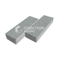 Тротуарная плитка 300х100х60, серая на камне