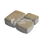 Тротуарная плитка Классика 3 камня, особая серия с мраморной крошкой, 4 см