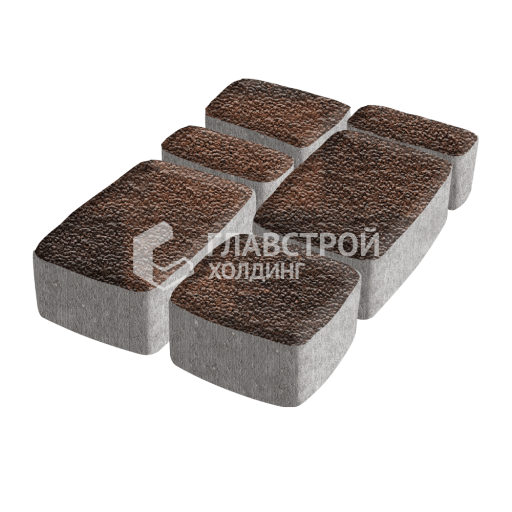 Тротуарная плитка Классико, сорренто с мраморной крошкой, 6 см