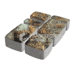 Тротуарная плитка Классико, агат кофейный, 6 см