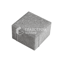 Тротуарная плитка Квадрат 100х100х40, серо-белый с мраморной крошкой