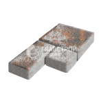 Тротуарная плитка Рубико, сомон на камне, 6 см