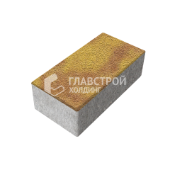 Тротуарная плитка 240х120х70, шафран на камне