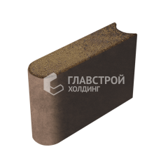 Камень бортовой БРШ 50.20.8, арабская ночь, коричневое основание