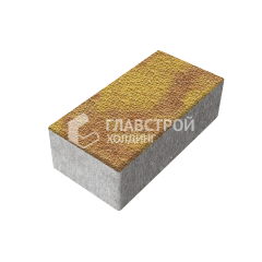 Тротуарная плитка 240х120х70, шафран с гранитной крошкой