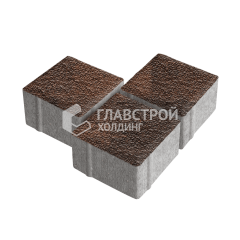 Тротуарная плитка Квадрат 100х100х40, сорренто с мраморной крошкой