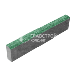 Камень бортовой БР 100.20.8, зеленый с мраморной крошкой