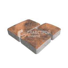 Тротуарная плитка Брук, сомон, 4 см