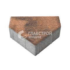 Тротуарная плитка Тиара, сомон с гранитной крошкой, 6 см