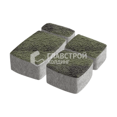 Тротуарная плитка Классико, янтарь с мраморной крошкой, 6 см