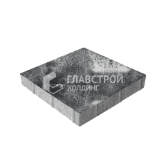 Тротуарная плитка Квадрат 400х400х60, черно-белая