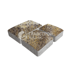 Тротуарная плитка Брук, агат желтый, 6 см