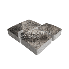 Тротуарная плитка Брук, агат коричневый, 6 см