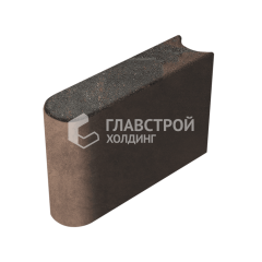 Камень бортовой БРШ 50.20.8, конго, коричневое основание