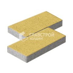 Тротуарная плитка 500х250х60, желтая
