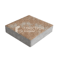 Тротуарная плитка Квадрат 200х200х40, сансет с мраморной крошкой