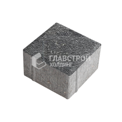 Тротуарная плитка Квадрат 100х100х60, аляска черная с мраморной крошкой