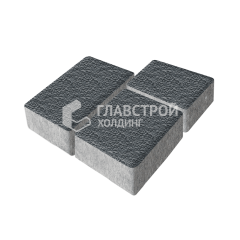 Тротуарная плитка Лэндхаус, черная с гранитной крошкой, 8 см